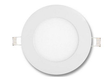 Weißes rundes Einbau-LED-Panel 120mm 6W Tageslicht IP44