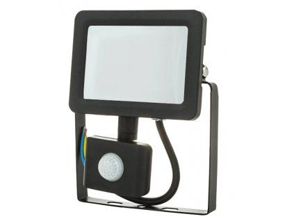 Schwarzer LED Strahler 30W city mit Sensor 5000K Neutralweiß IP44