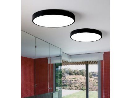 Schwarzes design LED Panel 400mm 24W Neutralweiß