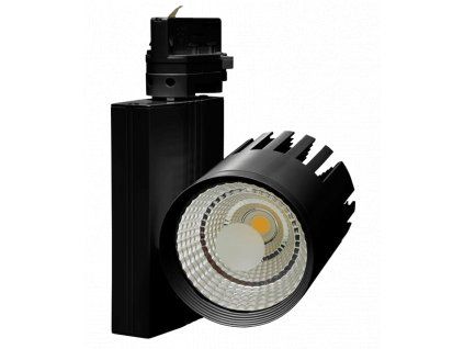 Schwarzer 3-Phasen-Schienen-LED-Strahler 40W Tageslicht