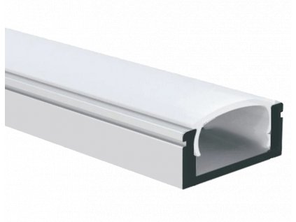 LED Profil N8 Wand Silber 2m