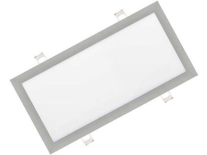 Dimmbares silberfarbenes LED-Einbaupanel 300x600mm 30W neutralweiß