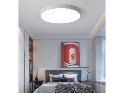 Graues Design LED Panel 400mm 24W neutralweiß