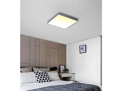 Graues Design LED Panel 400x400mm 24W warmweiß