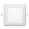 Weißes LED Einbaupanel duo 195x195mm 12W Tageslicht + 4W warmweiß
