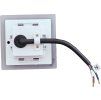 Schwarze LED Einbauleuchte DECENTLY IP44 2,5W neutralweiß IP44