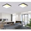 Schwarzes Design LED Panel 600x600mm 48W warmweiß