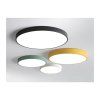 Schwarzes LED DeckenPanel 400mm 24W neutralweiß mit Sensor