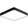 Schwarzes LED DeckenPanel 400x400mm 24W neutralweiß mit Sensor