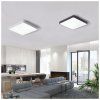 Schwarzes LED DeckenPanel 400x400mm 24W neutralweiß mit Sensor