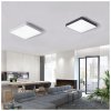 Schwarzes LED DeckenPanel 400x400mm 24W tageslichtweiß mit Sensor