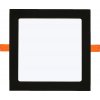 Schwarzes LED EinbauPanel 24W quadratisch 300x300mm warmweiß