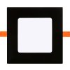 Schwarzes LED EinbauPanel 3W quadratisch 85x85mm tageslichtweiß