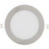 Runder LED Einbauplatte in Chrom 175mm 12W neutralweiß