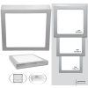 Verchromtes LED Panel 300x300mm 25W neutralweiß, bündig eingebaut