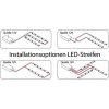 LED Streifen innen 9,6W/m tageslichtweiß 12V