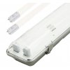 Staubdichtes LED Gehäuse + 2x 60cm LED Leuchtstoffröhre tageslichtweiß