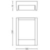 LED Wandleuchte Arbour außen 6W 16460/93/16 IP44