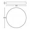 Hängendes Weißes Design LED Panel 500mm 36W neutralweiß