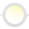 Weisser runder eingebauter LED Panel 225mm 18W Warmweiß IP44