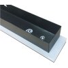 Schwarze moderne LED Wandleuchte Strip 70W 240cm/9cm IP65 4500K mit Sensor