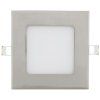 Einbau-LED-Panel Chrom 120 x 120mm 6W Neutralweiß IP44