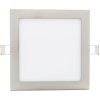 Einbau-LED-Panel Chrom 225 x 225mm 18W Neutralweiß IP44