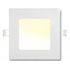Weisser eingebauter LED Panel 120 x 120mm 6W Warmweiß IP44