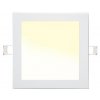 Weisser eingebauter LED Panel 225 x 225mm 18W Warmweiß IP44