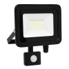Schwarzer LED Strahler 30W city mit Sensor 5000K Tageslicht IP44