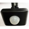 Schwarzer LED Strahler 50W city mit Sensor 5000K Tageslicht IP44