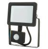 Schwarzer LED Strahler 20W city mit Sensor 5000K Neutralweiß IP44