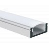 LED Profil N8 Wand Silber 2m