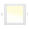 Dimmbares Weißes Einbau-LED-Panel 225x225mm 18W warmweiß