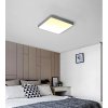 Graues Design LED Panel 400x400mm 24W warmweiß